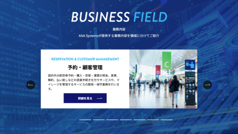 ANAシステムズのコーポレートサイト